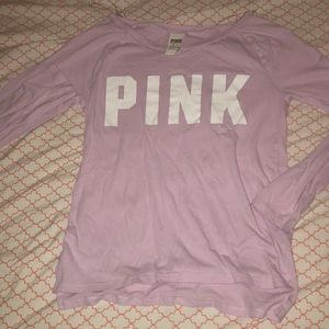 Long sleeve pink shirt